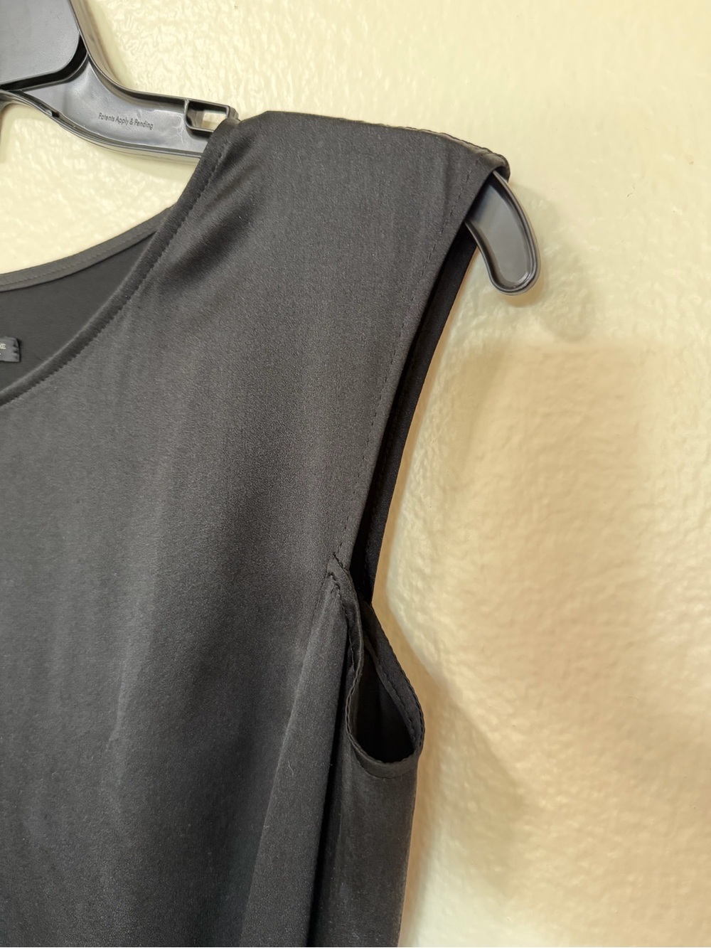 Yohji Yamamoto little Black Sleeveless midi silk goth dress made in Japan - Picture 9 of 9